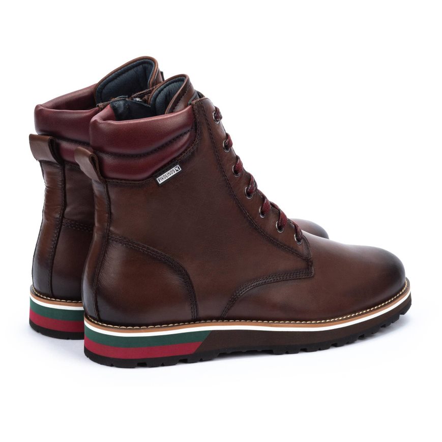 Men's Pikolinos PIRINEOS Ankle Boots Brown | NZ D017528